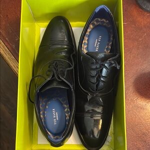 Ted Baker Patent Black Oxford Shoes - Formal